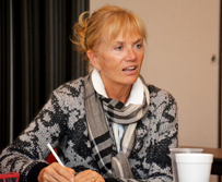 Photo of Dr. Hanne Helleshøj, president of Denmark’s Basic Health Care College