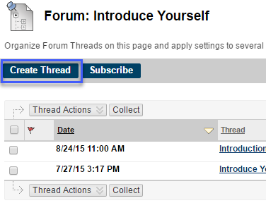 Create Thread