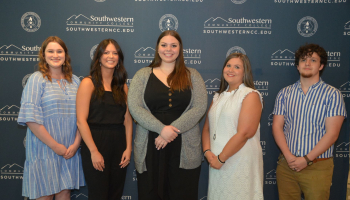 On Friday, May 13 Southwestern Community College’s Radiography program held a pinning ceremony for five graduates in the Burrell Conference Center on the Jackson Campus.