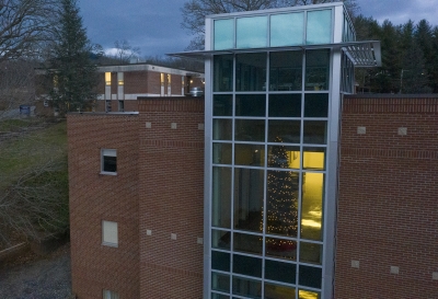 Christmas tree on SCC campus.-