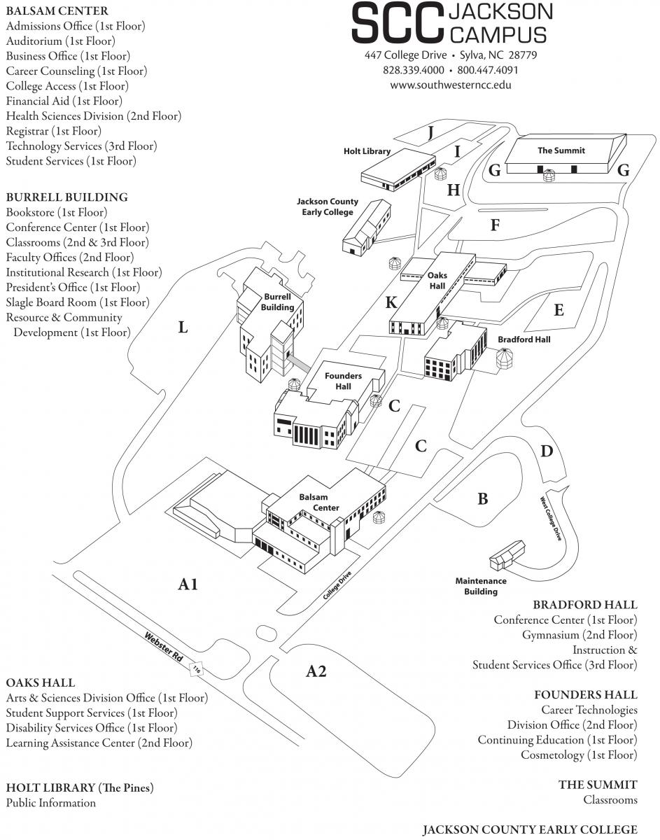 Central Campus Campus Map Jackson College - Bank2home.com