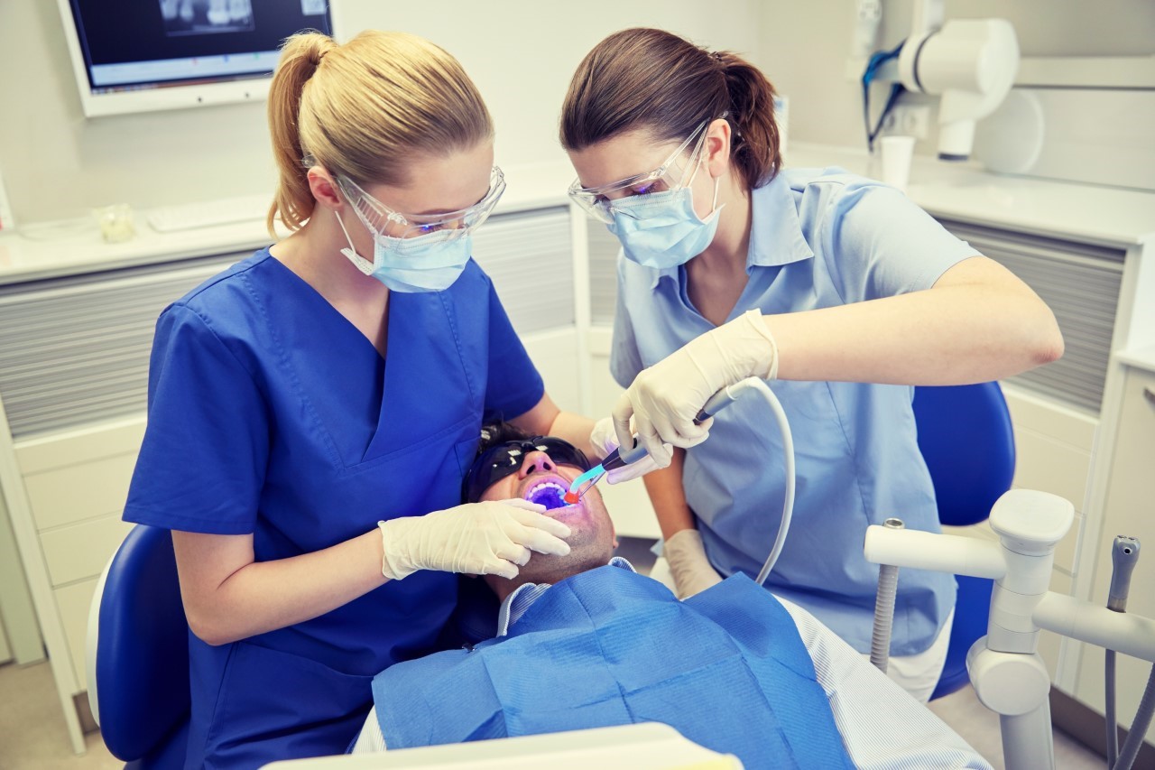 Client receives dental care
