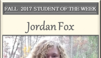 SCC Student of the Week Jordan Fox
