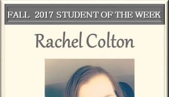Student of the week Rachel Colton