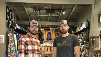 Bryson City Outdoor co-owners Ben King and Brett Hackshaw.
