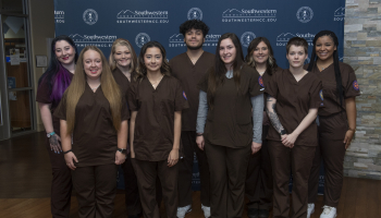 On Tuesday, Dec. 6 Southwestern Community College’s Nurse Aide program held a pinning ceremony for nine graduates in the Burrell Conference Center on the Jackson Campus.