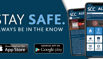 Stay Safe. Always Be In The Know. Download SCC Alert App Today.