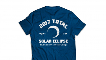 photo of blue SCC eclipse t-shirt