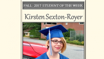 SCC Student of the Week Kirsten Sexton-Royer.