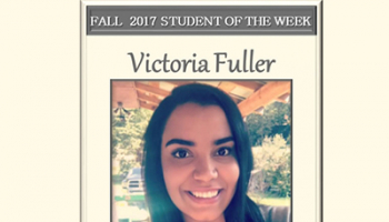 SCC Student of the Week Victoria Fuller.