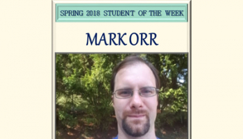SCC student of the week Mark Orr.