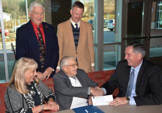 Group of people smile