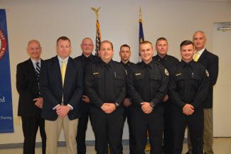 BLET Class #75 graduates with their instructors.