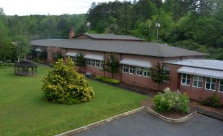 Ariel view of Swain Center