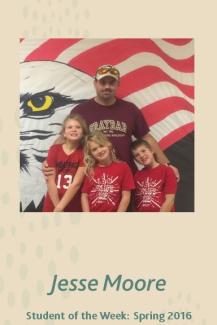 Jesse Moore with his three children