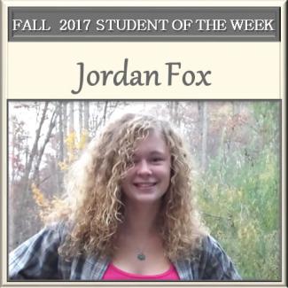 SCC Student of the Week Jordan Fox