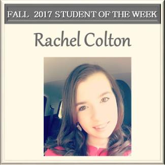 Student of the week Rachel Colton
