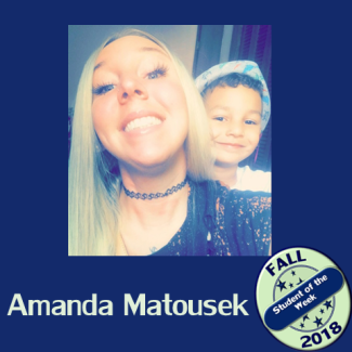 Amanda Matousek and her son Ky