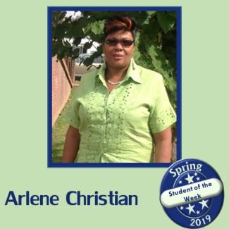 Student of the week, Arlene Christian