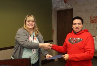 Crossover student receives certificate