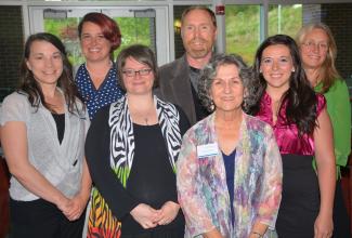 Group of students standing and smiling