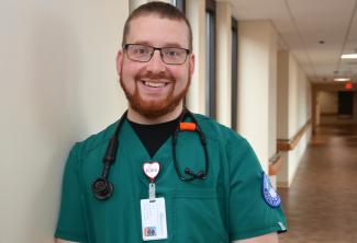 Respiratory Therapy student Logan Walker