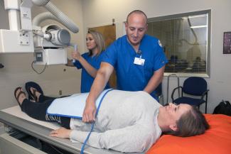 radiographers working