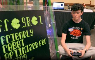 Robotics Student at last year's STEAM Night