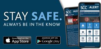 Stay Safe. Always Be In The Know. Download SCC Alert App Today.
