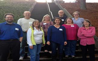 SCC basic skills instructors pictured outside at the Jackson Campus.