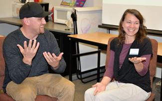 SCC Human Services Technology class discussion.