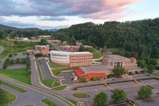 SCC's Jackson Campus as seen from the air