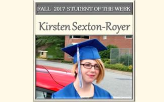 SCC Student of the Week Kirsten Sexton-Royer.