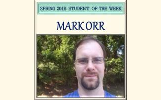 SCC student of the week Mark Orr.