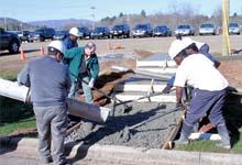 Photo of cement trade students