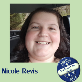 Student of the week, Nicole Revis